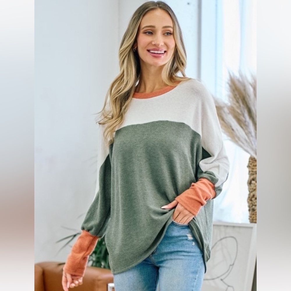 Ultra Soft Block style sweater